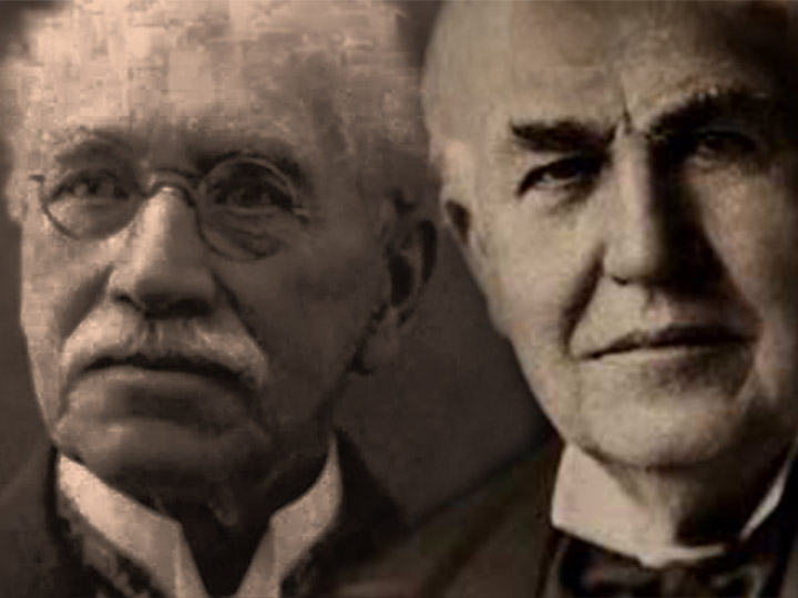 Caleb Brett y Thomas Edison